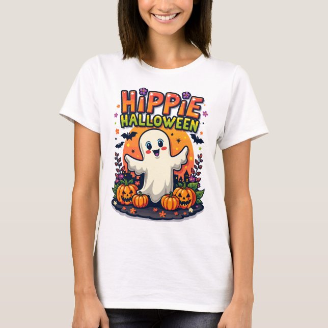 Hippi Halloween Cute Tshirt T Shirt (Framsida)