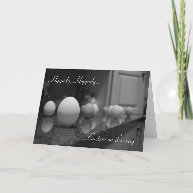 Hippidy, Hoppidy... Påsk på det är... Helgkort (Framsida)