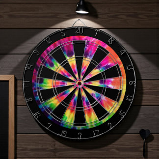 Hippie 60-tals Tie Dye Darttavla