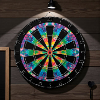 Hippie 60-tals Tie-Dye Darttavla