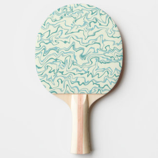 Hippie 70:s blå marble Liquid Swirl Boho Mönster Pingisracket