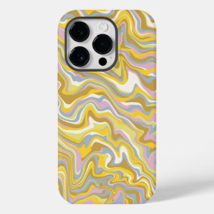 Hippie 70-talets Grönt Marble Liquid Swirl Boho Mö