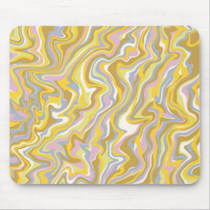 Hippie 70-talets Grönt Marble Liquid Swirl Boho Mö Musmatta