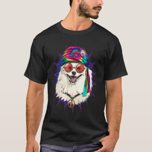Hippie American Eskimo Tie Dye Fredstecken Psyched T Shirt
