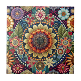 Hippie Art Ceramic Tile Kakelplatta