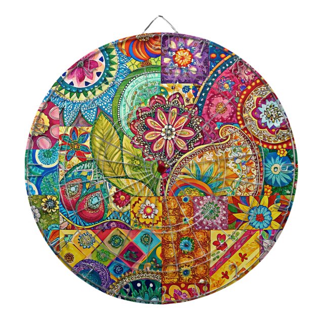 Hippie Art Dartboard Darttavla (Framsidan)