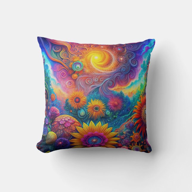 Hippie Art Dekorativ kudde (Framsida)
