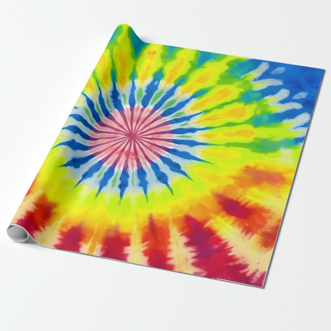 Hippie Batik Geschenkpapier Presentpapper (Utrullad)