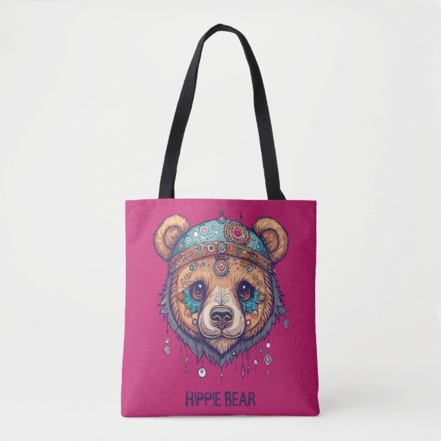 Hippie Bear I Tygkasse (Framsida)