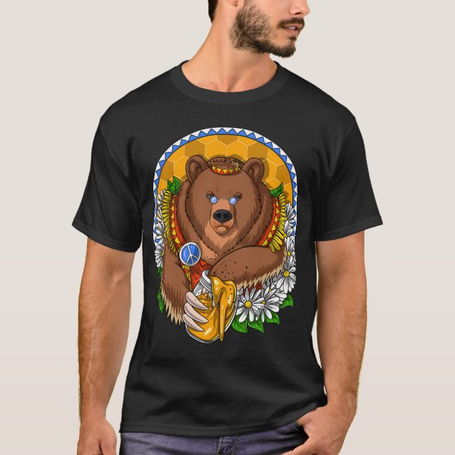 Hippie björn t shirt (Framsida)
