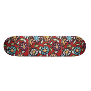 hippie blommakraft skateboard