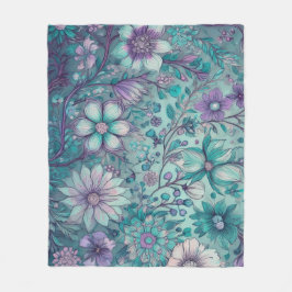 Hippie Blues Fleece Blanket