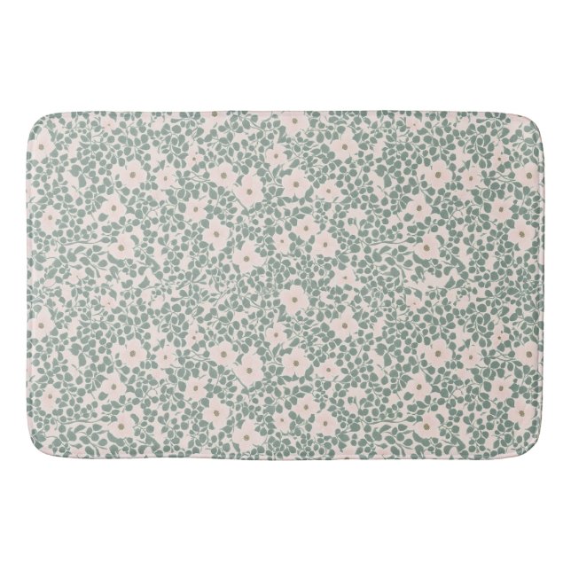 Hippie Boho Blommigt Badrumsmatta (Framsidan)