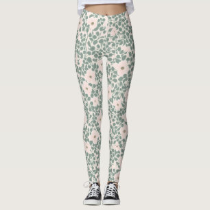 Hippie Boho Blommigt Leggings