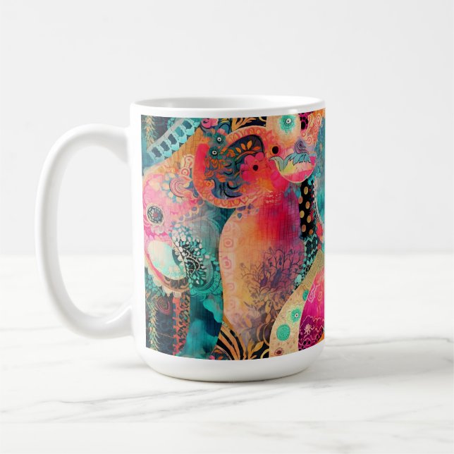 Hippie Boho Coffee Mugg (Vänster)