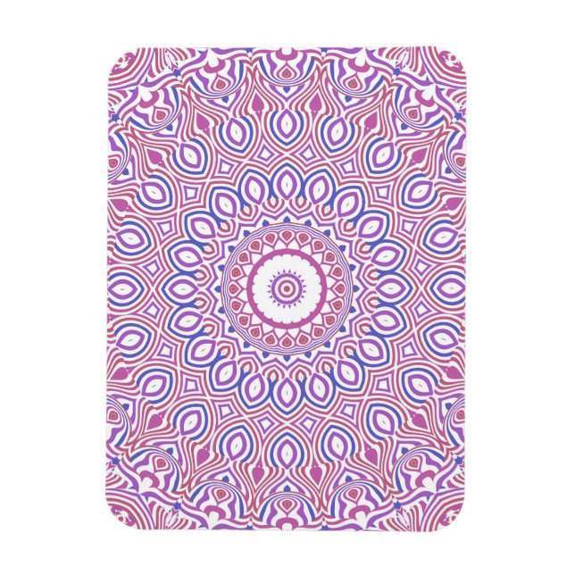 Hippie Boho Funky Groovy Bohemian Kaleidoscope Magnet (Vertikal)