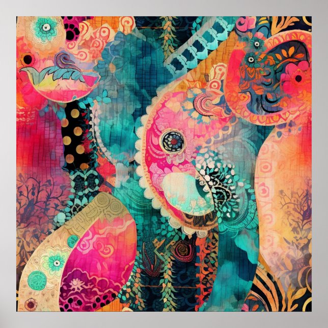 Hippie Boho Poster (Framsidan)