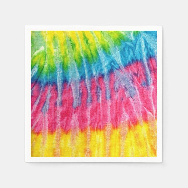 Hippie Boho Tie-Dye Pappersservett (Framsidan)