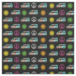 Hippie Buss Fredstecken 70 s Tyg