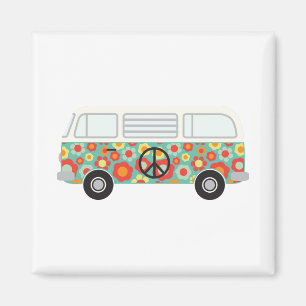 Hippie Buss Magnet