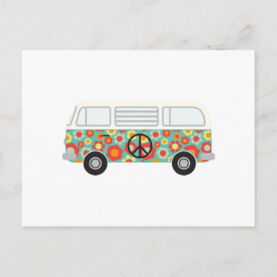 Hippie Buss Vykort