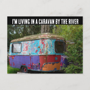 HIPPIE CAMPER TRAILER LEVANDE EFTER KÖRKORT VYKORT
