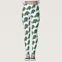 Hippie Car Teckning Anpassningsbar Leggings