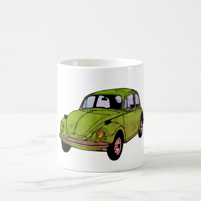 Hippie Car Teckning Mugg (Center)