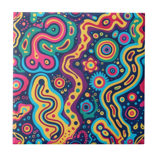 Hippie Ceramic Tile Kakelplatta (Framsidan)