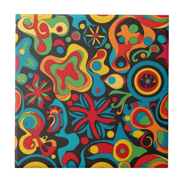 Hippie Ceramic Tile Kakelplatta (Framsidan)