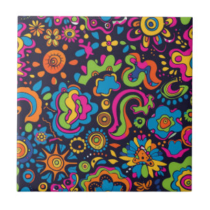 Hippie Ceramic Tile Kakelplatta
