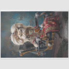 Hippie Chic Cat Decoupage