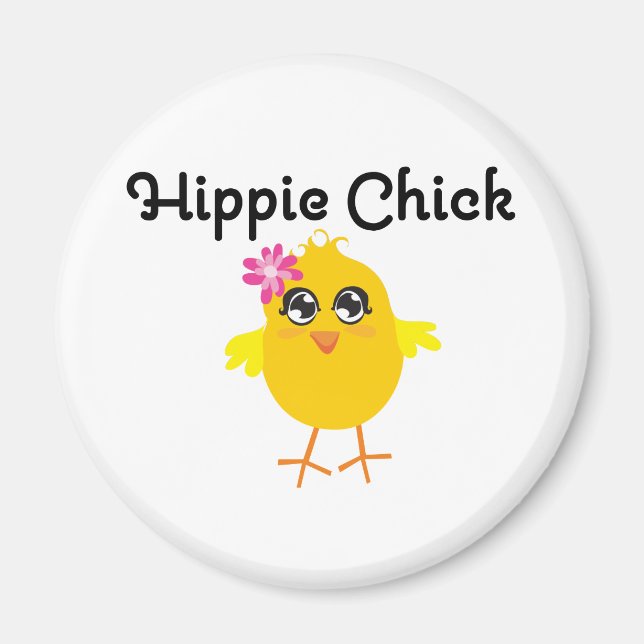 Hippie Chick 1 Magnet (Framsidan)