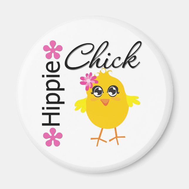 Hippie Chick 5 Magnet (Framsidan)