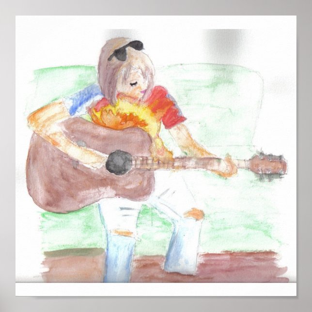 Hippie-chick Poster (Framsidan)