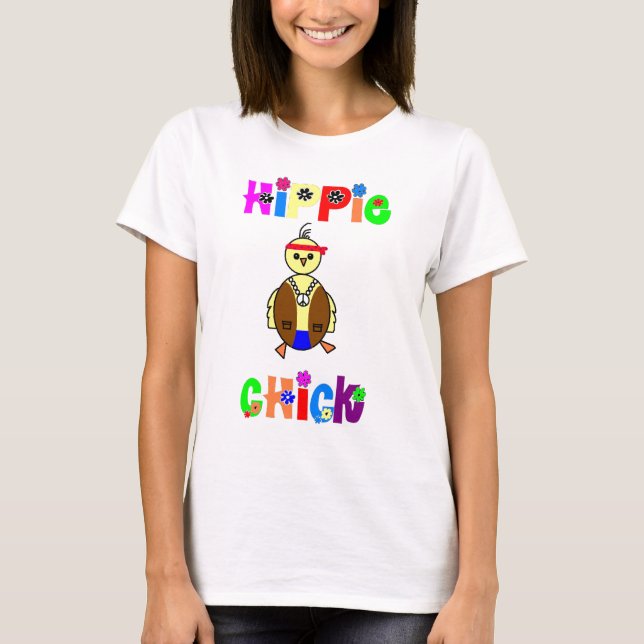Hippie Chick T-Shirt (Framsida)