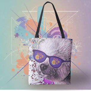 Hippie 'Chon the Bichon Tygkasse