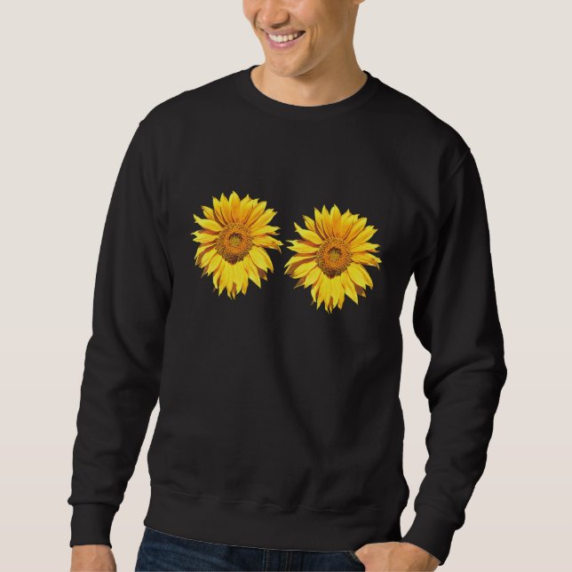 Hippie Costume Breast Bikini Sunblomma Summer Lång Ärmad Tröja (Framsida)