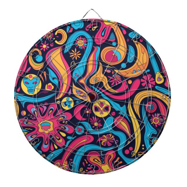 Hippie Dartboard Darttavla (Framsidan)