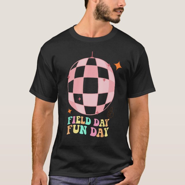 Hippie disco Field Day Fun Day Groovy Field Day 20 T Shirt (Framsida)