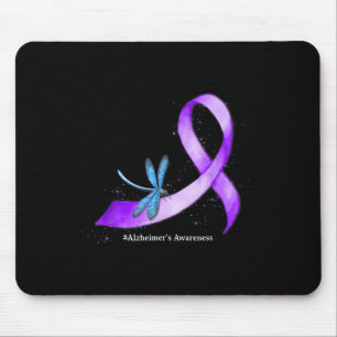 Hippie Dragonfly Lila Ribbon Heimers Awareness Musmatta
