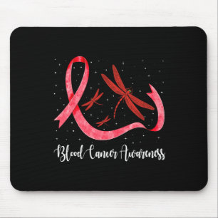 Hippie Dragonfly Red Ribbon Blood Cancer Awareness Musmatta