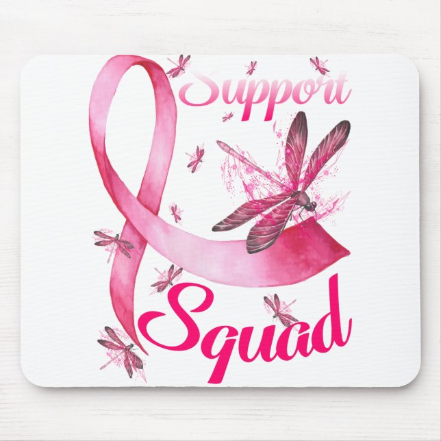 Hippie Dragonfly Rosa Ribbon Breast Cancer Musmatta (Framsidan)
