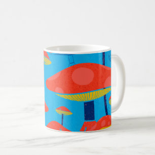 Hippie Dreamy Retro Vibe Enchanting svamp Kaffemugg