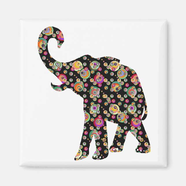 Hippie Elephant magnet (Framsidan)