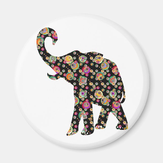 Hippie Elephant Magnet (Framsidan)