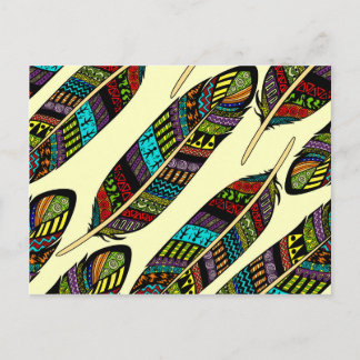 Hippie Feathers Vykort