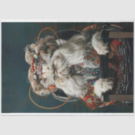 Hippie Finare Cat i Salon Decoupage