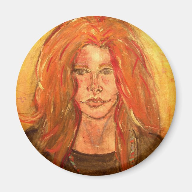 hippie-flicka magnet (Framsidan)