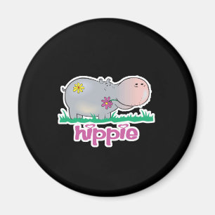 hippie flodhäst magnet